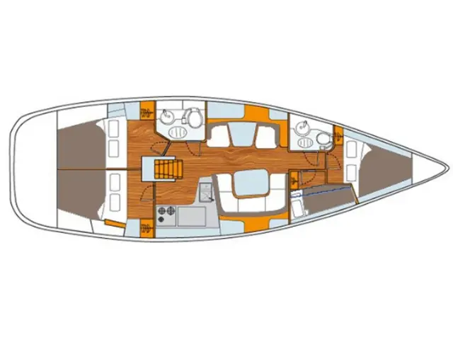 Sun Odyssey 43  - [Layout image]