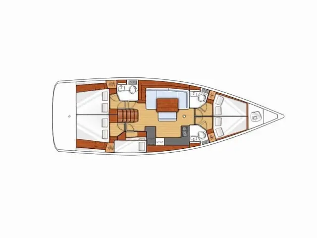 Oceanis 48 - [Layout image]