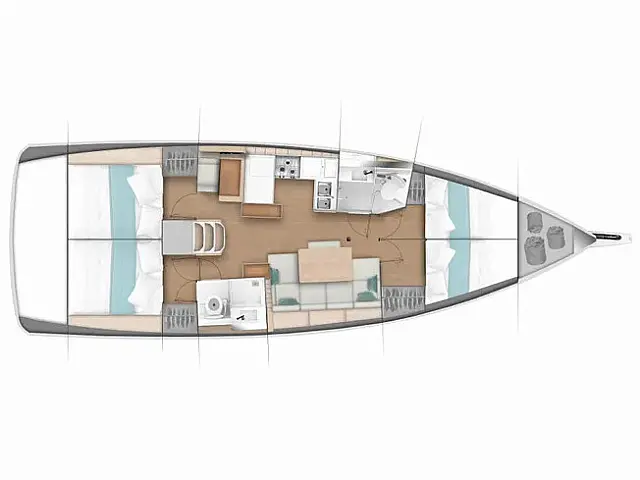 Sun Odyssey 440 - [Layout image]