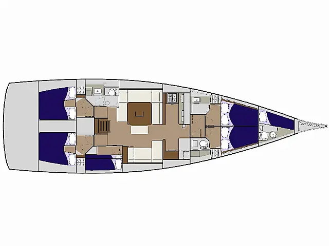 Dufour 56 Exclusive - [Layout image]