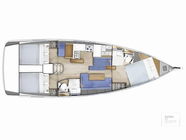 Sun Odyssey 410 - [Layout image]