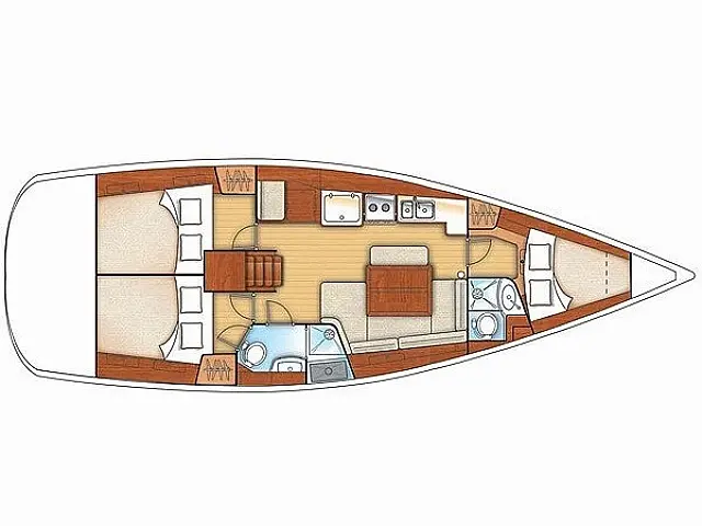 Beneteau Oceanis 40 Safir - [Layout image]
