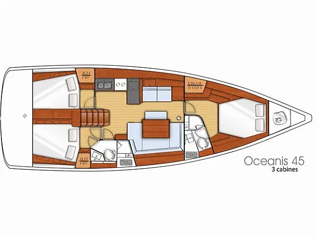 Oceanis 45 - [Layout image]