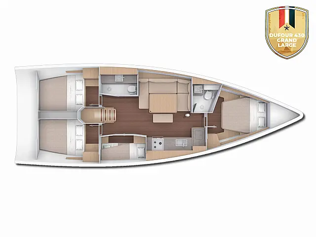 Dufour 430 Grand Large - [Layout image]