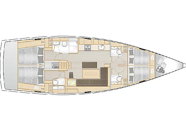 Hanse 508 - [Layout image]