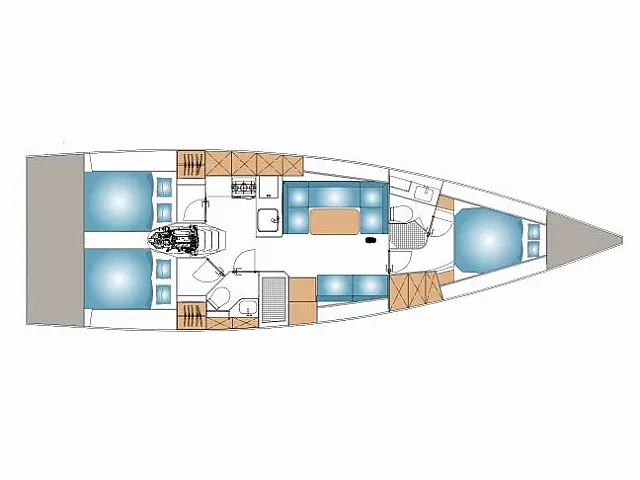 Italia Yachts 12.98 - [Layout image]