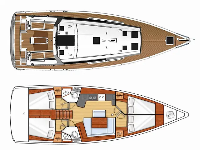 Oceanis 45 - [Layout image]