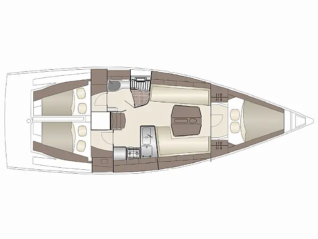 Dehler 38 SQ - [Layout image]