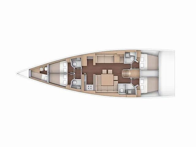 Dufour 56 Exclusive - [Layout image]