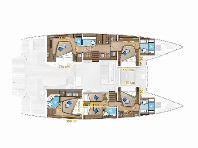 Lagoon 55 (2025) - [Layout image]