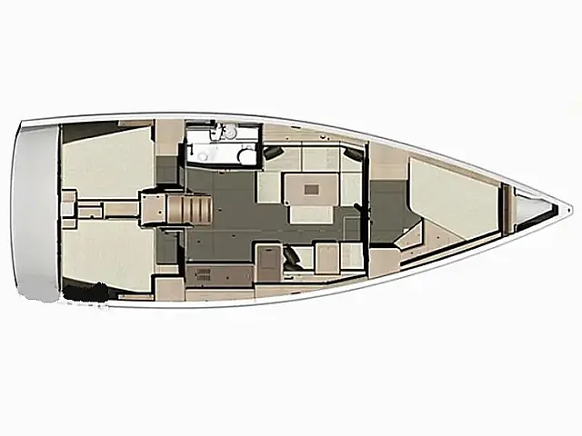 Dufour 410 Grand Large - [Layout image]