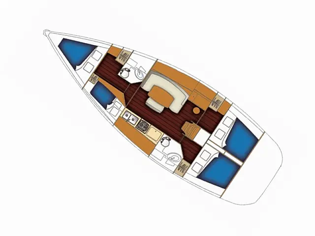 Cyclades 43.4 - [Layout image]