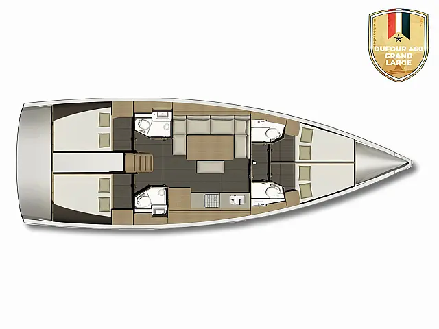 Dufour 460 Grand Large - [Layout image]