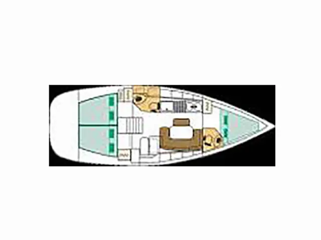 Beneteau Cyclades 39.3   - [Layout image]