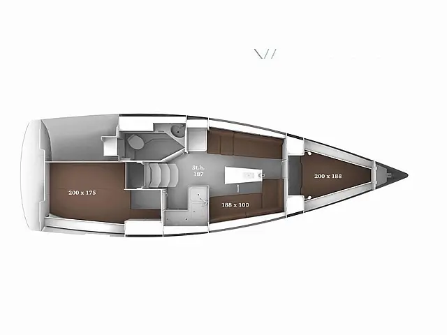 Bavaria 34 - [Layout image]