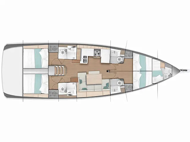 Sun Odyssey 490 - [Layout image]