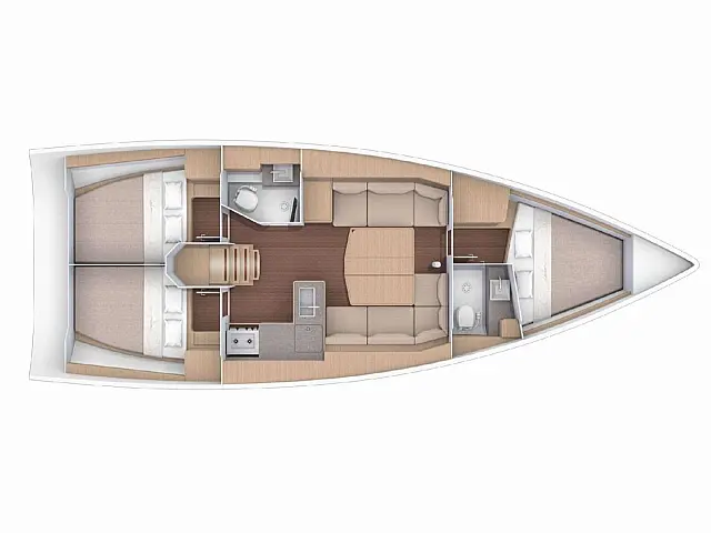 Dufour 390 Grand Large - [Layout image]