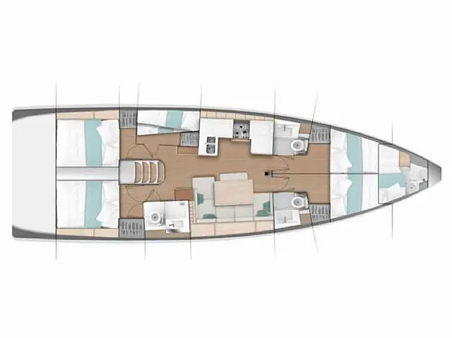 Sun Odyssey 490 - [Layout image]