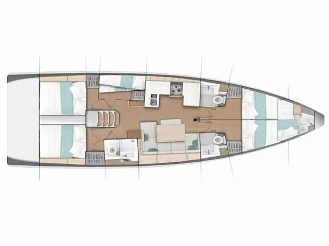 Sun Odyssey 490 - [Layout image]