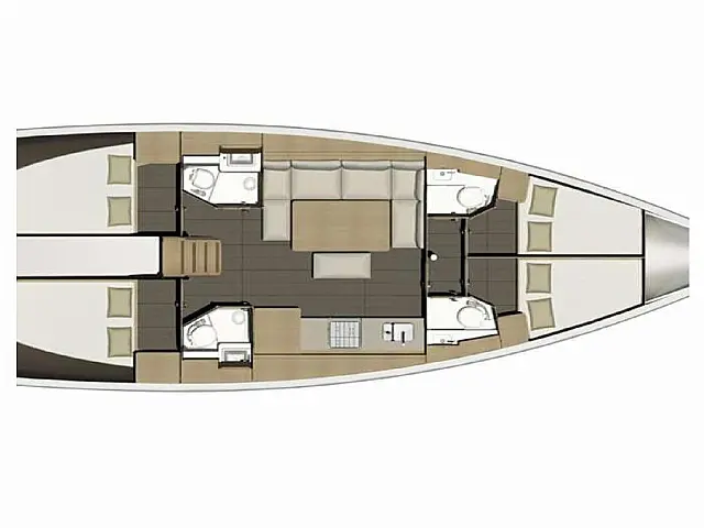 Dufour 460 Grand Large - [Layout image]
