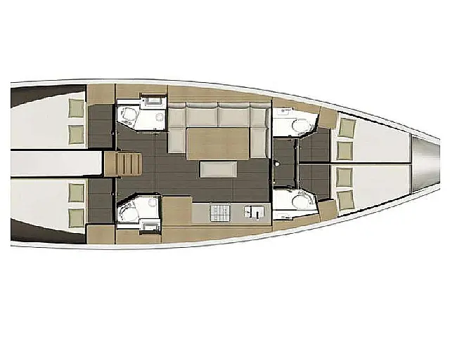 Dufour 460 Grand Large - [Layout image]