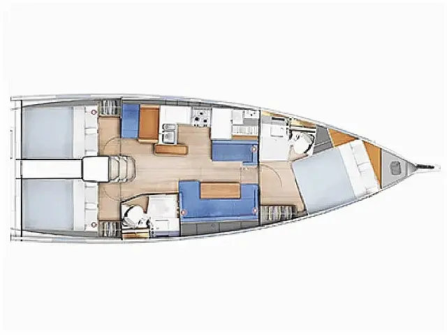 Sun Odyssey 410 - [Layout image]