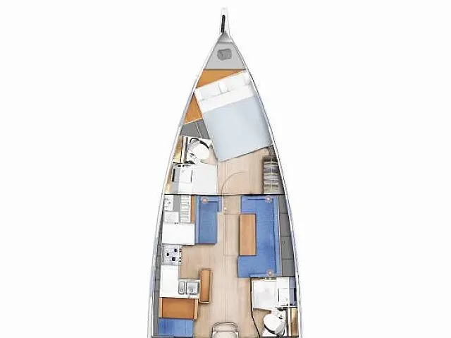 Sun Odyssey 410 - [Layout image]