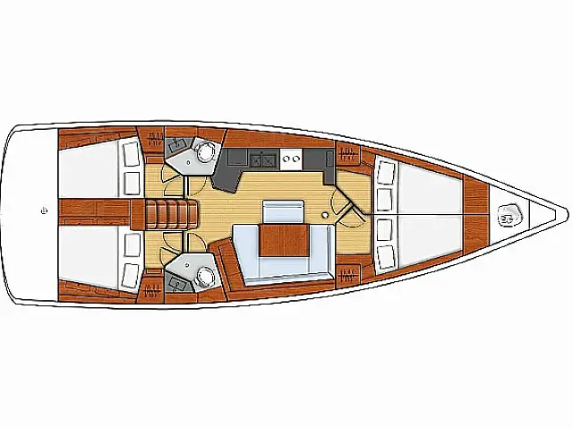 Oceanis 45 - [Layout image]