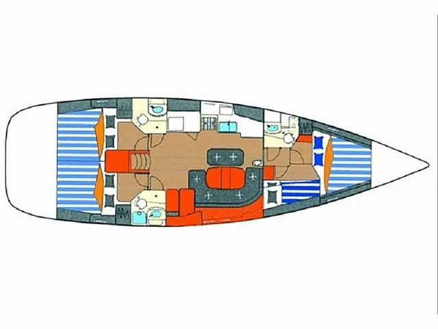 Oceanis 473 - [Layout image]