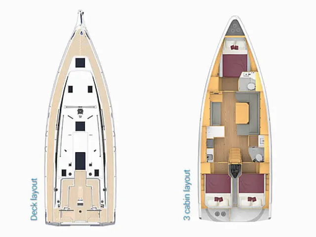 Bavaria C42 - [Layout image]