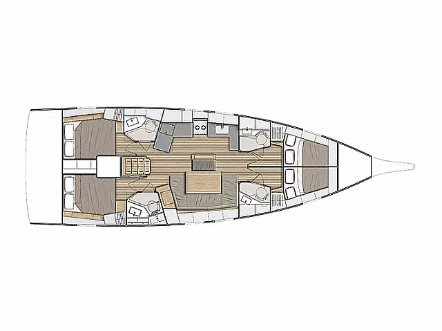 Oceanis 46.1 - [Layout image]