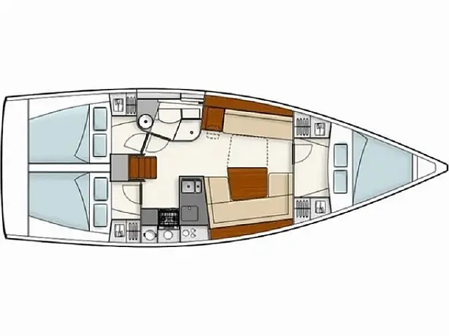 Hanse 385 - [Layout image]
