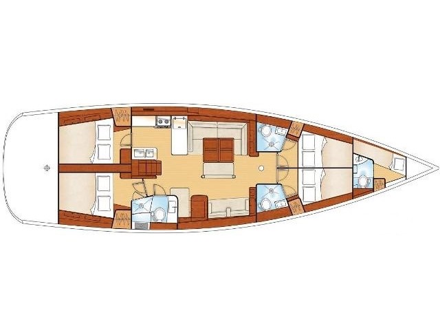 Oceanis 54 - [Layout image]