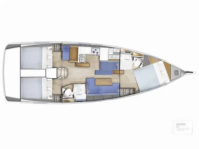 Sun Odyssey 410 - [Layout image]