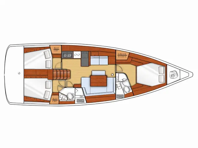 Oceanis 45 - [Layout image]