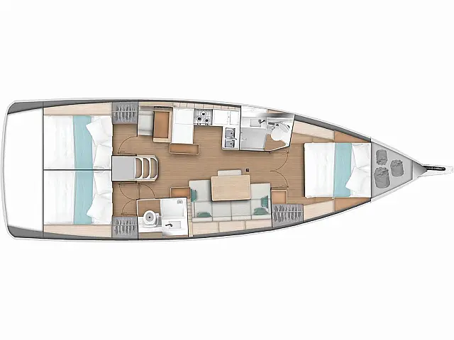 Sun Odyssey 440 - [Layout image]