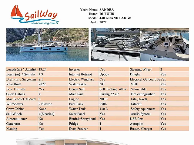 Dufour 430 Grand Large - [External image]