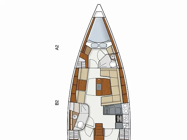 Hanse 415 - [Layout image]