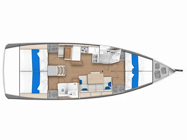 Sunsail 44 SO - [Layout image]