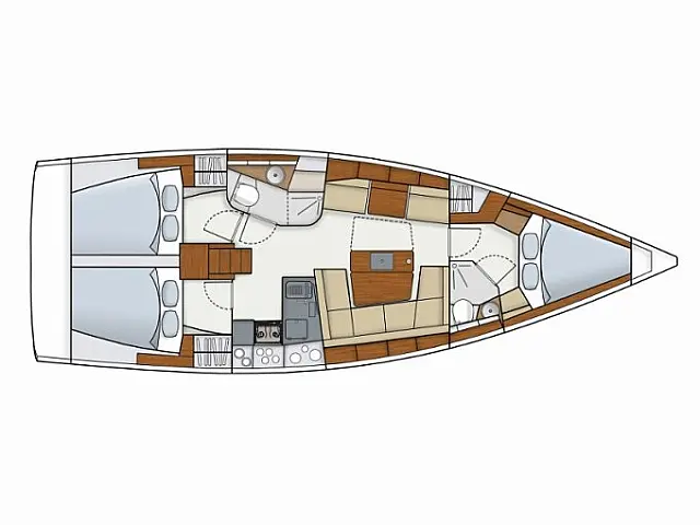 Hanse 415 - [Layout image]