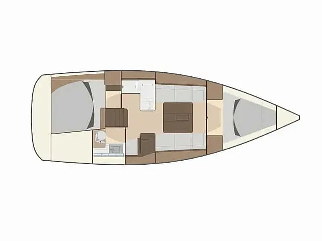 Dufour 335 Grand Large - [Layout image]