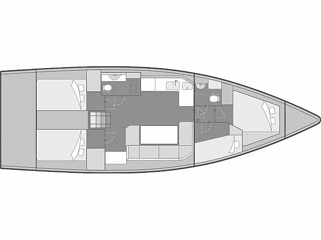 Elan Impression 45 - [Layout image]