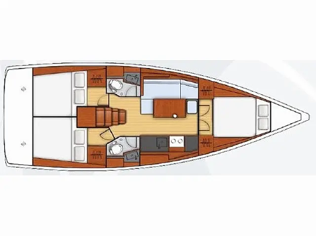 Oceanis 38.1 - [Layout image]