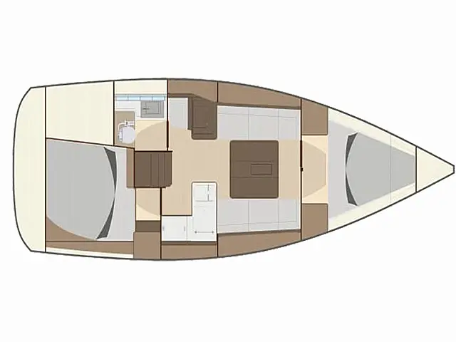 Dufour 335 Grand Large - [Layout image]