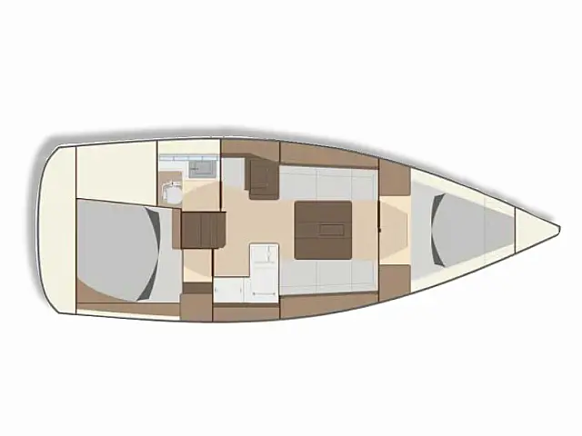 Dufour 335 Grand Large - [Layout image]