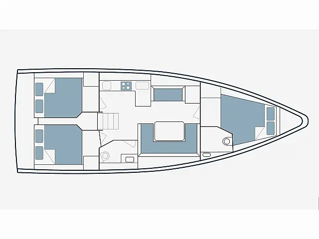 Bavaria C38 - [Layout image]