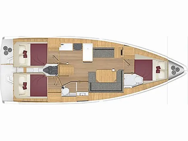 Bavaria C38 - [Layout image]