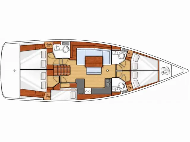 Oceanis 48 - [Layout image]