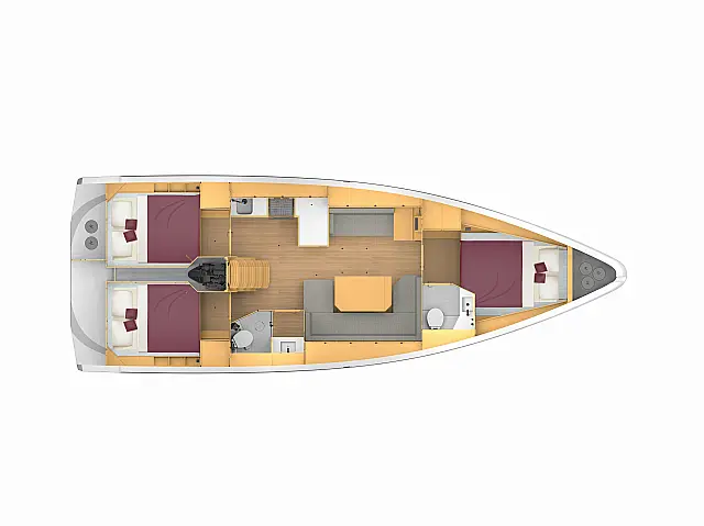 Bavaria C 42 - [Layout image]