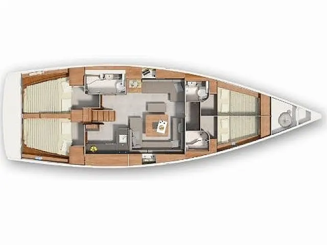 Hanse 445 - [Layout image]